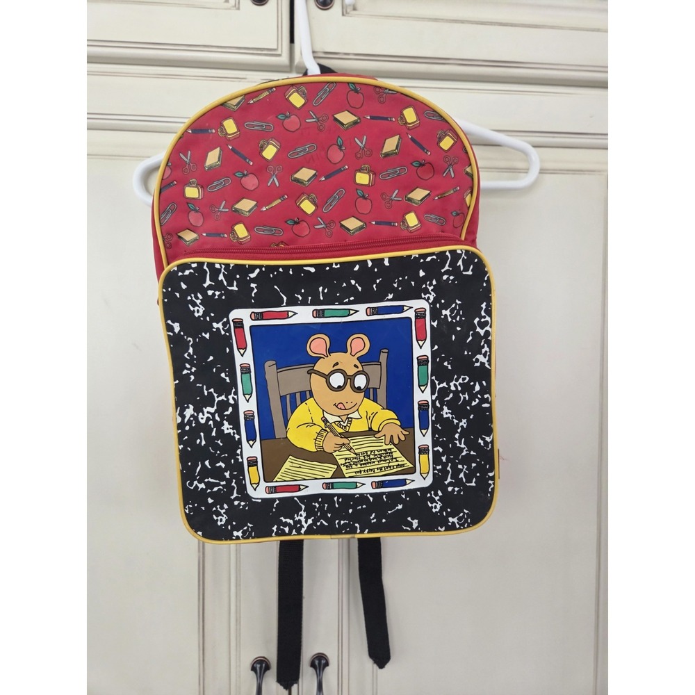 Vtg Arthur Backpack 1998 Pbs School Book Bag Marc Brown